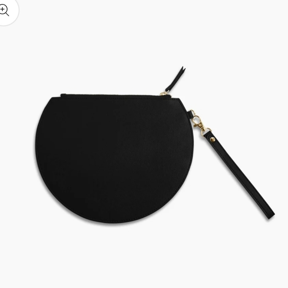NWOT Poketo 3/4 Moon Clutch